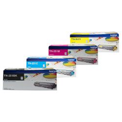8 Pack Brother TN-251 Genuine Toner Cartridges